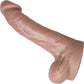 Hankey's Toys Cyrus King Medium 10.75" Silicone Cock With Balls & Vac-U-Lock Base - Caramel