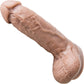 Hankey's Toys Cyrus King Original 8.5" Silicone Cock With Balls & Vac-U-Lock Base - Caramel