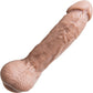 Hankey's Toys Cyrus King Medium 10.75" Silicone Cock With Balls & Vac-U-Lock Base - Caramel