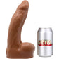 BIG Daddy Dakota Uncut XXL 10" Platinum Silicone Realistic Dildo With Balls By Dee's Big Daddies - Caramel