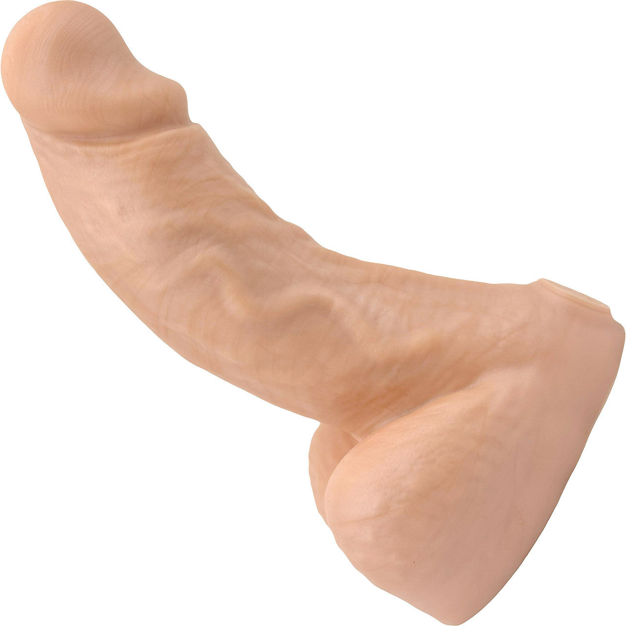 BIG Daddy Dallas Large 8" Platinum Silicone Realistic Dildo By Dee's Big Daddies - Vanilla