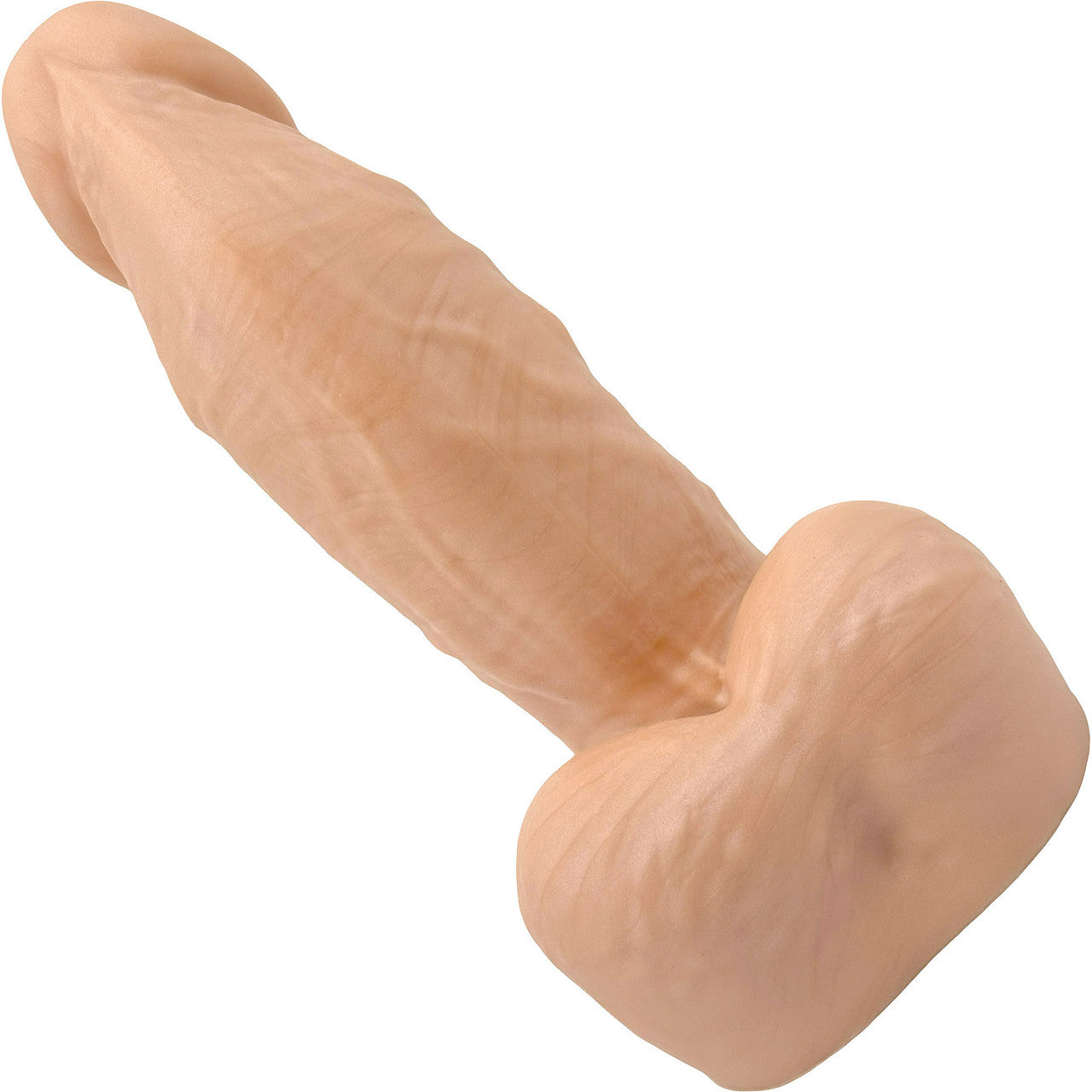 BIG Daddy Dallas Large 8" Platinum Silicone Realistic Dildo By Dee's Big Daddies - Vanilla