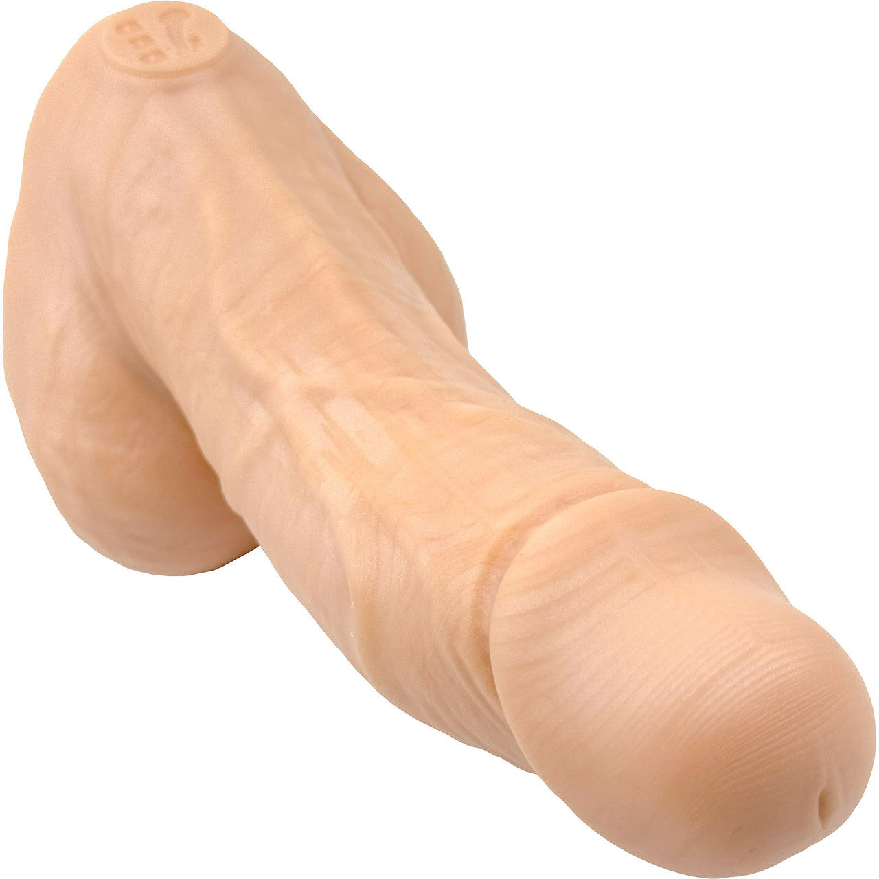 BIG Daddy Dallas Large 8" Platinum Silicone Realistic Dildo By Dee's Big Daddies - Vanilla