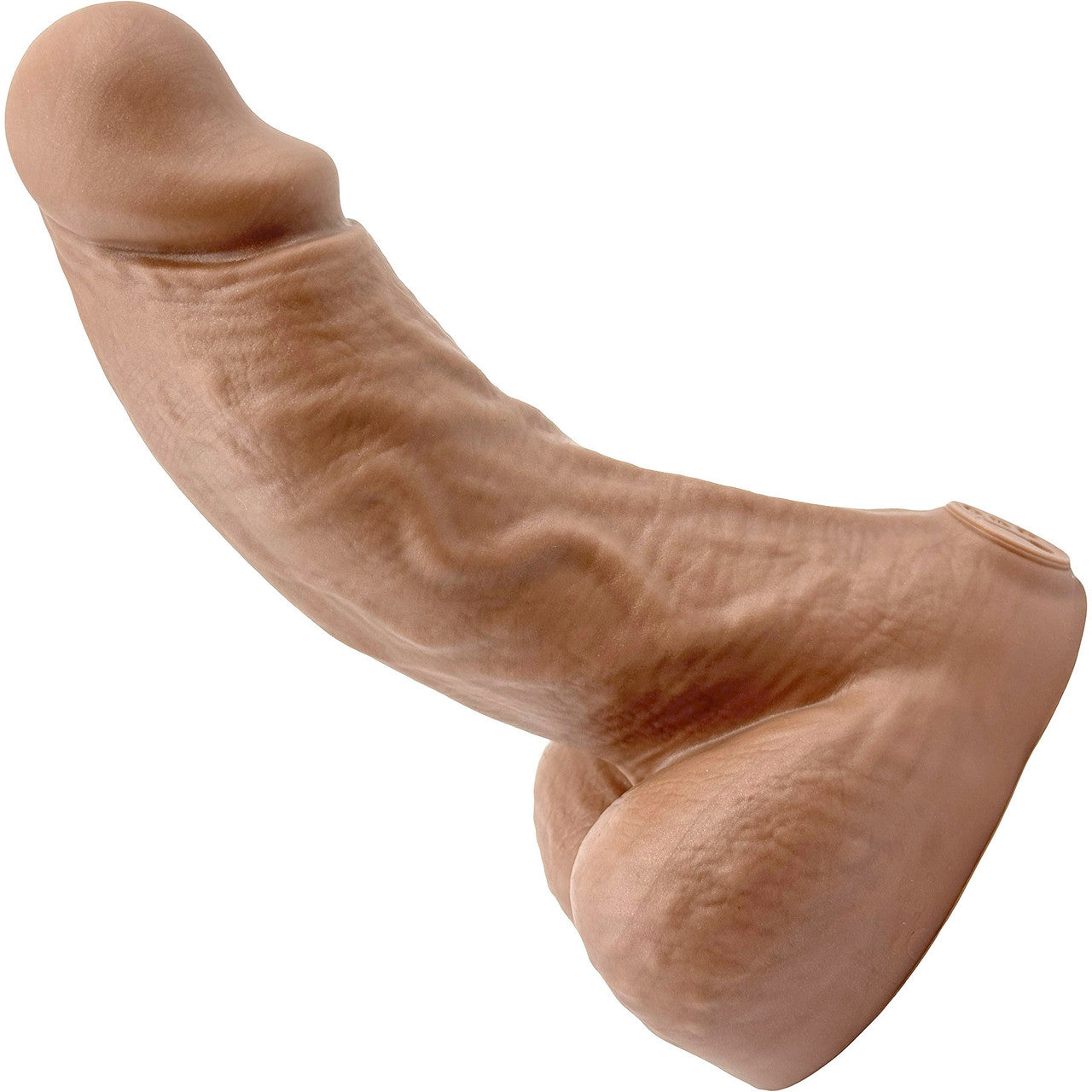 BIG Daddy Dallas Large 8" Platinum Silicone Realistic Dildo By Dee's Big Daddies - Caramel