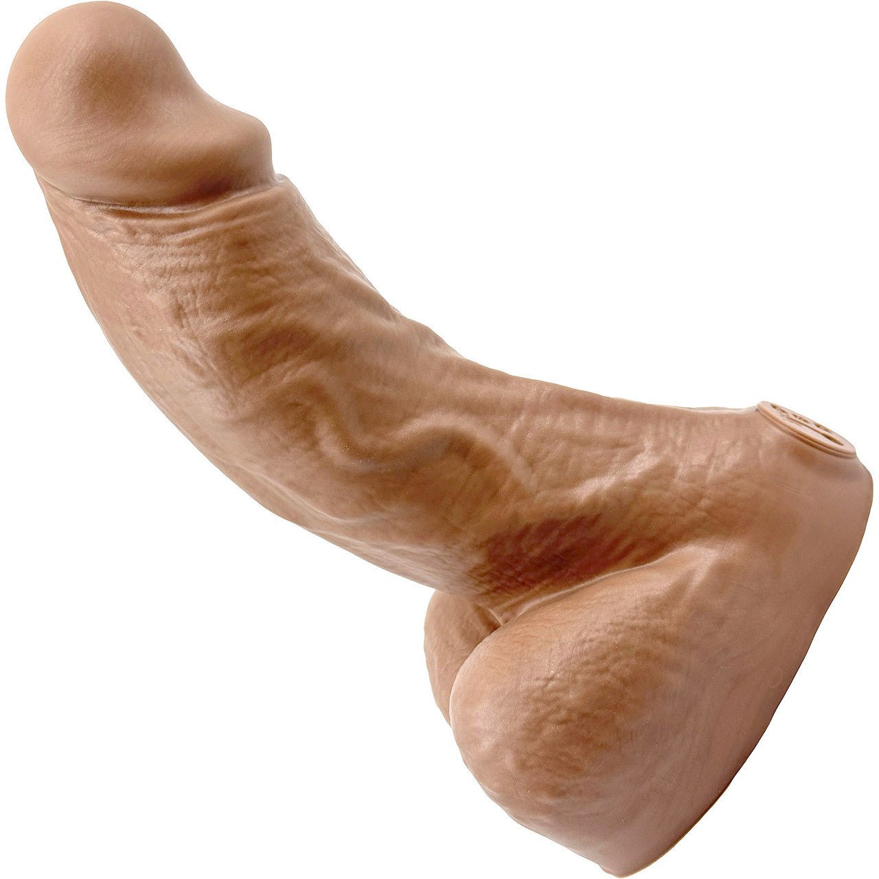 BIG Daddy Dallas XL 9" Platinum Silicone Realistic Dildo By Dee's Big Daddies - Caramel