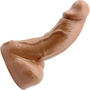 BIG Daddy Dallas XL 9" Platinum Silicone Realistic Dildo By Dee's Big Daddies - Caramel