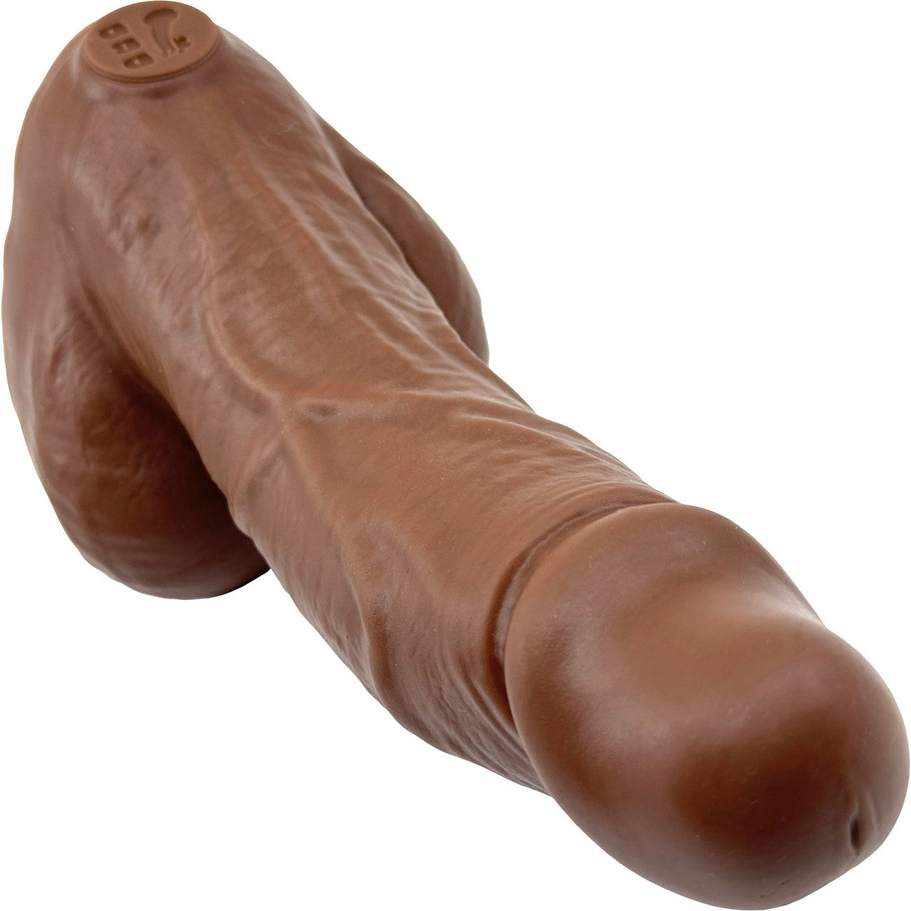 BIG Daddy Dallas Large 8" Platinum Silicone Realistic Dildo By Dee's Big Daddies - Chocolate