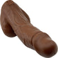 BIG Daddy Dallas XL 9" Platinum Silicone Realistic Dildo By Dee's Big Daddies - Chocolate