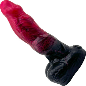 BIG Daddy Dane Werewolf Knot XL 9.25" Platinum Silicone Dildo By Dee's Big Daddies - Hellboy