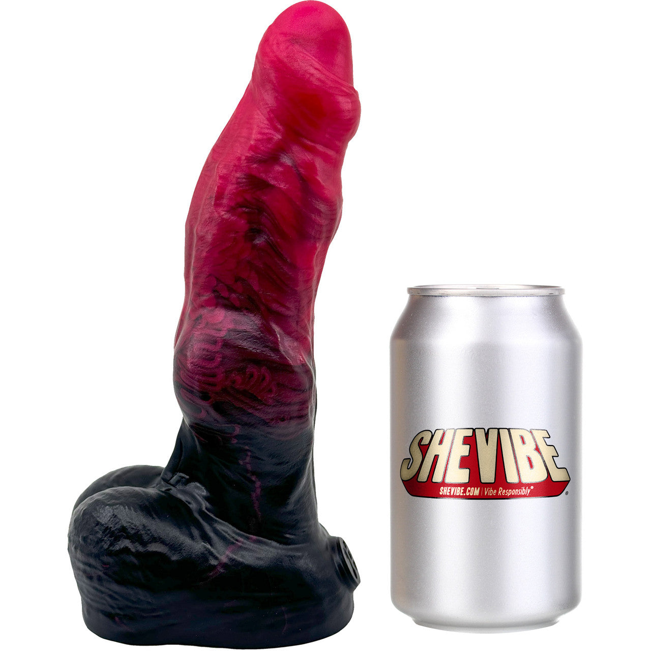 BIG Daddy Dane Werewolf Knot XL 9.25" Platinum Silicone Dildo By Dee's Big Daddies - Hellboy