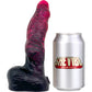 BIG Daddy Dane Werewolf Knot Large 7.75" Platinum Silicone Dildo By Dee's Big Daddies - Hellboy