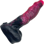 BIG Daddy Dane Werewolf Knot Large 7.75" Platinum Silicone Dildo By Dee's Big Daddies - Hellboy