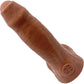 BIG Daddy Danny Uncut Large 6.5" Platinum Silicone Realistic Dildo With Balls By Dee's Big Daddies - Caramel