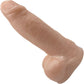 BIG Daddy Danny Uncut XL 8" Platinum Silicone Realistic Dildo With Balls By Dee's Big Daddies - Vanilla