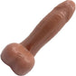 BIG Daddy Danny Uncut XL 8" Platinum Silicone Realistic Dildo With Balls By Dee's Big Daddies - Caramel