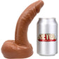 BIG Daddy Dante Large 8" Platinum Silicone Realistic Dildo With Balls By Dee's Big Daddies - Caramel