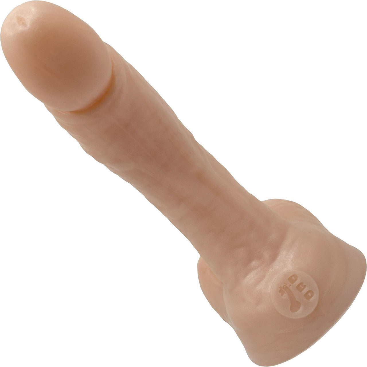 BIG Daddy Dante XL 9.5" Platinum Silicone Realistic Dildo With Balls By Dee's Big Daddies - Vanilla