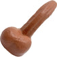 BIG Daddy Dante XL 9.5" Platinum Silicone Realistic Dildo With Balls By Dee's Big Daddies - Caramel