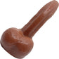 BIG Daddy Dante XL 9.5" Platinum Silicone Realistic Dildo With Balls By Dee's Big Daddies - Chocolate