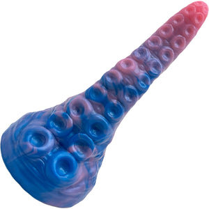 Davy The Sucker Large 7.25" Platinum Silicone Fantasy Dildo By Dee's Big Daddies - Borealis