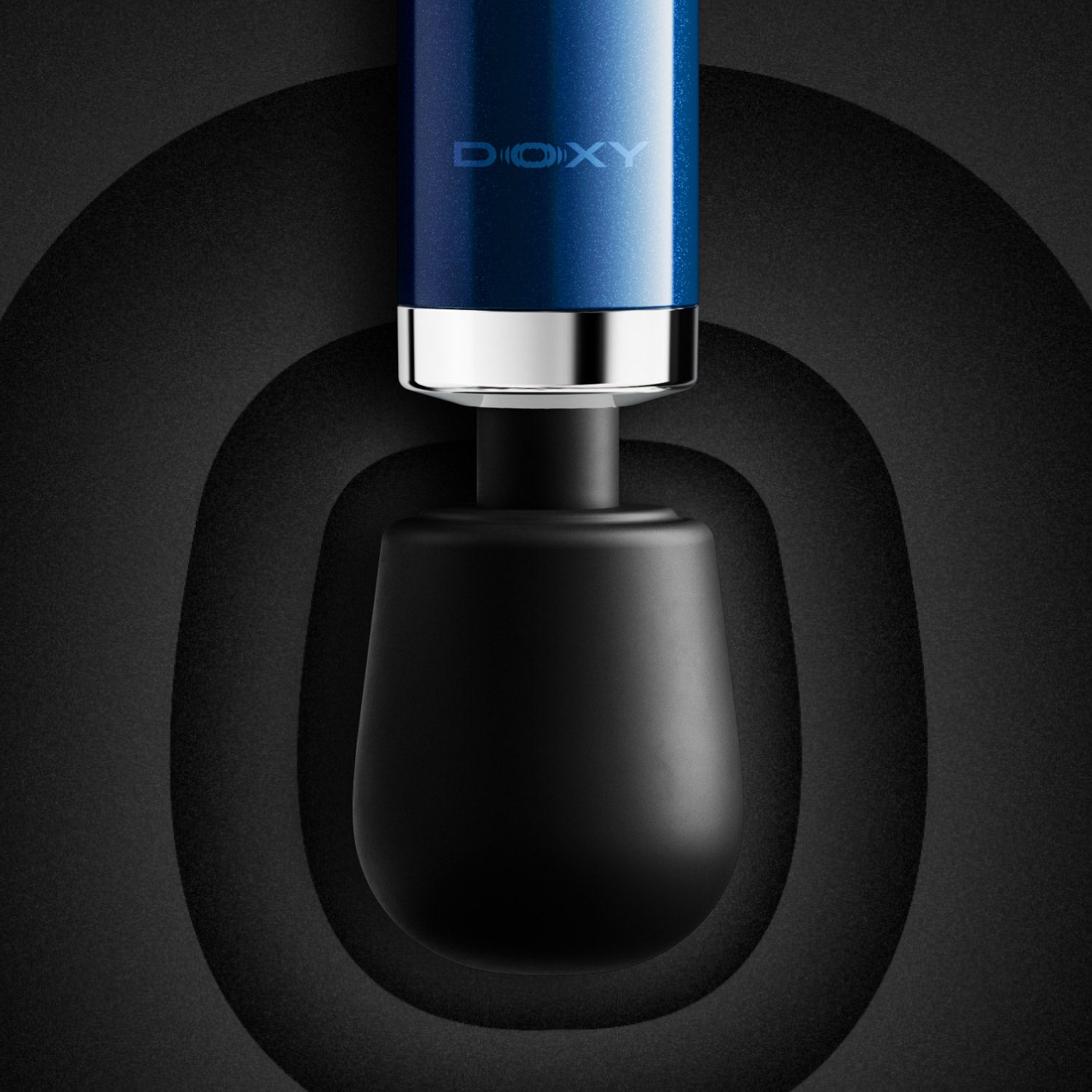 DOXY Die Cast Compact Cordless Powerful Massage Wand - Blue Flame
