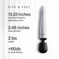 DOXY Die Cast MAX Cordless Powerful Massage Wand - Infographic