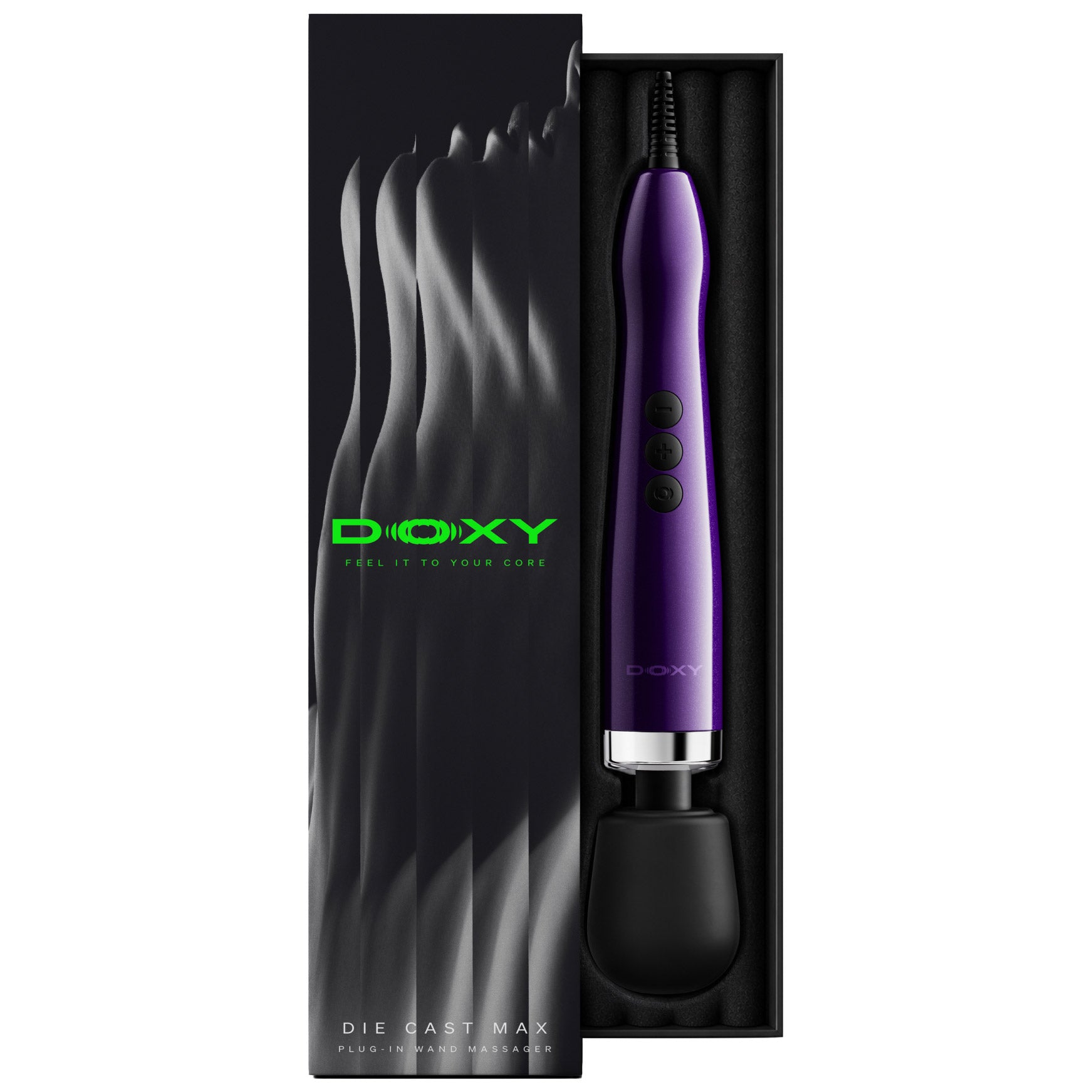 DOXY Die Cast MAX PLUG-IN Powerful Massage Wand - Purple