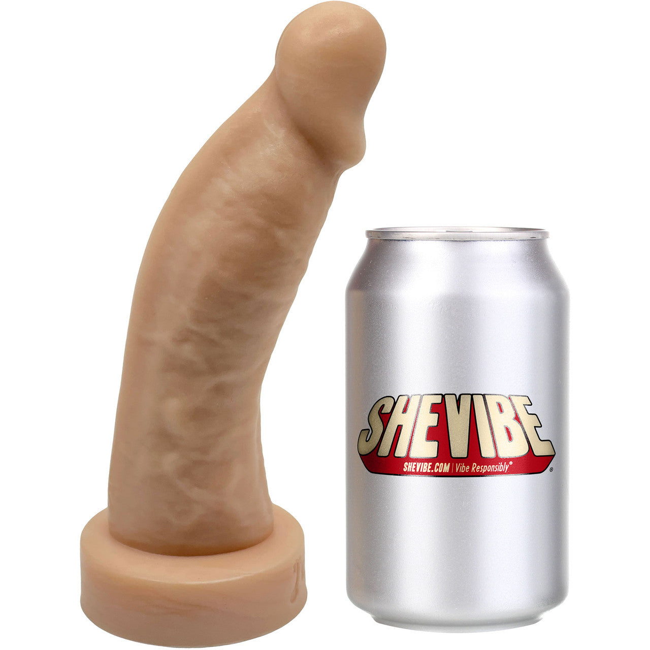 BIG Daddy Diedrich Large 8.25" Platinum Silicone Realistic Dildo By Dee's Big Daddies - Vanilla