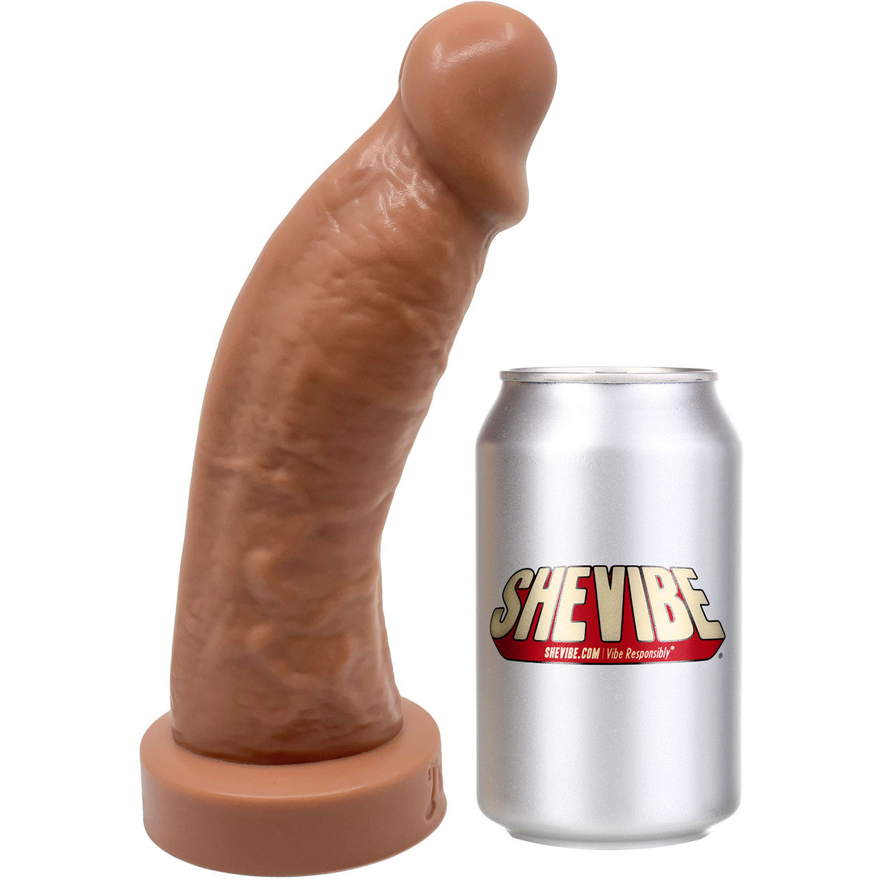 BIG Daddy Diedrich XL 9.25" Platinum Silicone Realistic Dildo By Dee's Big Daddies - Caramel