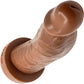 BIG Daddy Diedrich XL 9.25" Platinum Silicone Realistic Dildo By Dee's Big Daddies - Chocolate