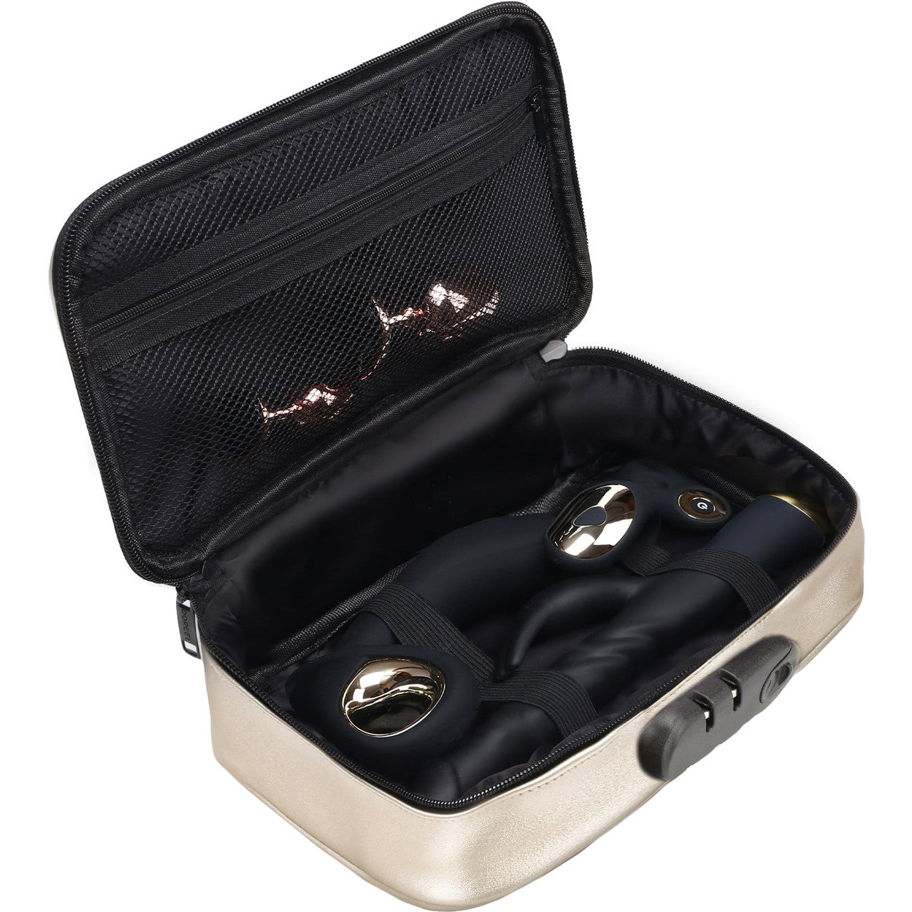 Dorcel Discreet Toy Storage Box With Combination Lock - Luxury Gold