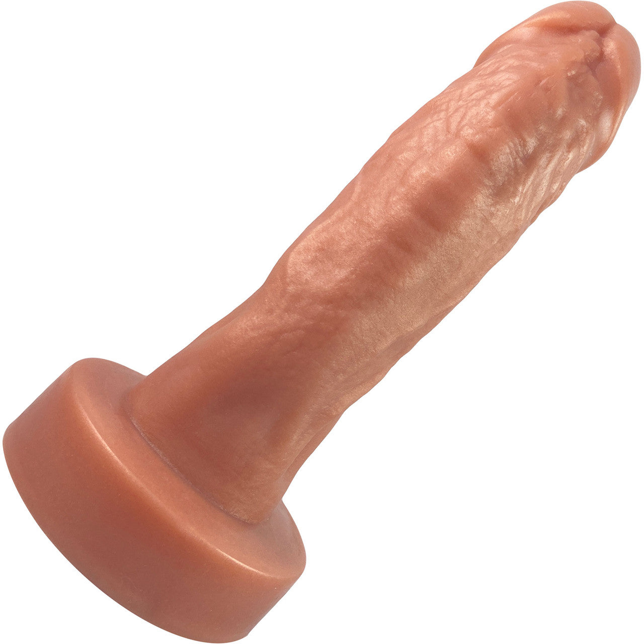 Divo Dual Density Silicone Realistic Dildo By Uberrime - Medium, Caramel