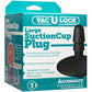 Doc Johnson Vac-U-Lock Black Large Suction Cup With Plug