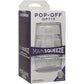 Main Squeeze Pop Off Optix Compact Penis Masturbator by Doc Johnson - Crystal Clear