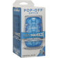 Main Squeeze Pop Off Optix Compact Penis Masturbator by Doc Johnson - Crystal Blue