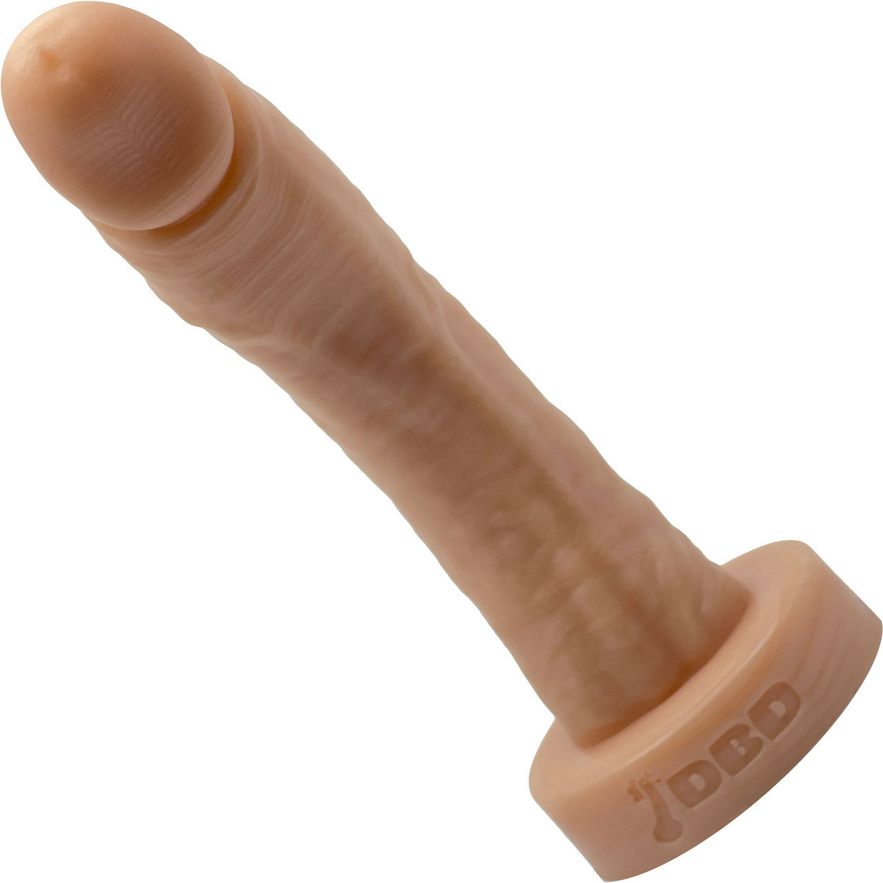 BIG Daddy Dominic Large 8" Platinum Silicone Realistic Dildo By Dee's Big Daddies - Vanilla