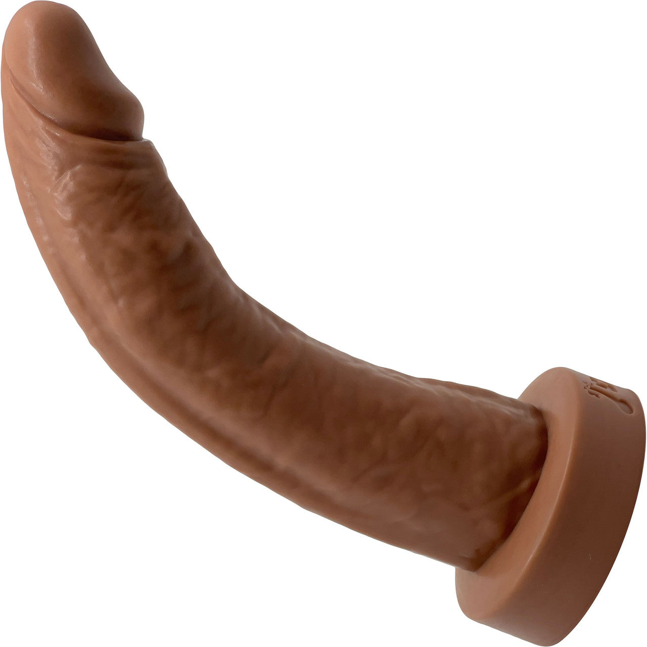 BIG Daddy Dominic Large 8" Platinum Silicone Realistic Dildo By Dee's Big Daddies - Caramel