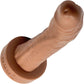 BIG Daddy Dominic Large 8" Platinum Silicone Realistic Dildo By Dee's Big Daddies - Caramel