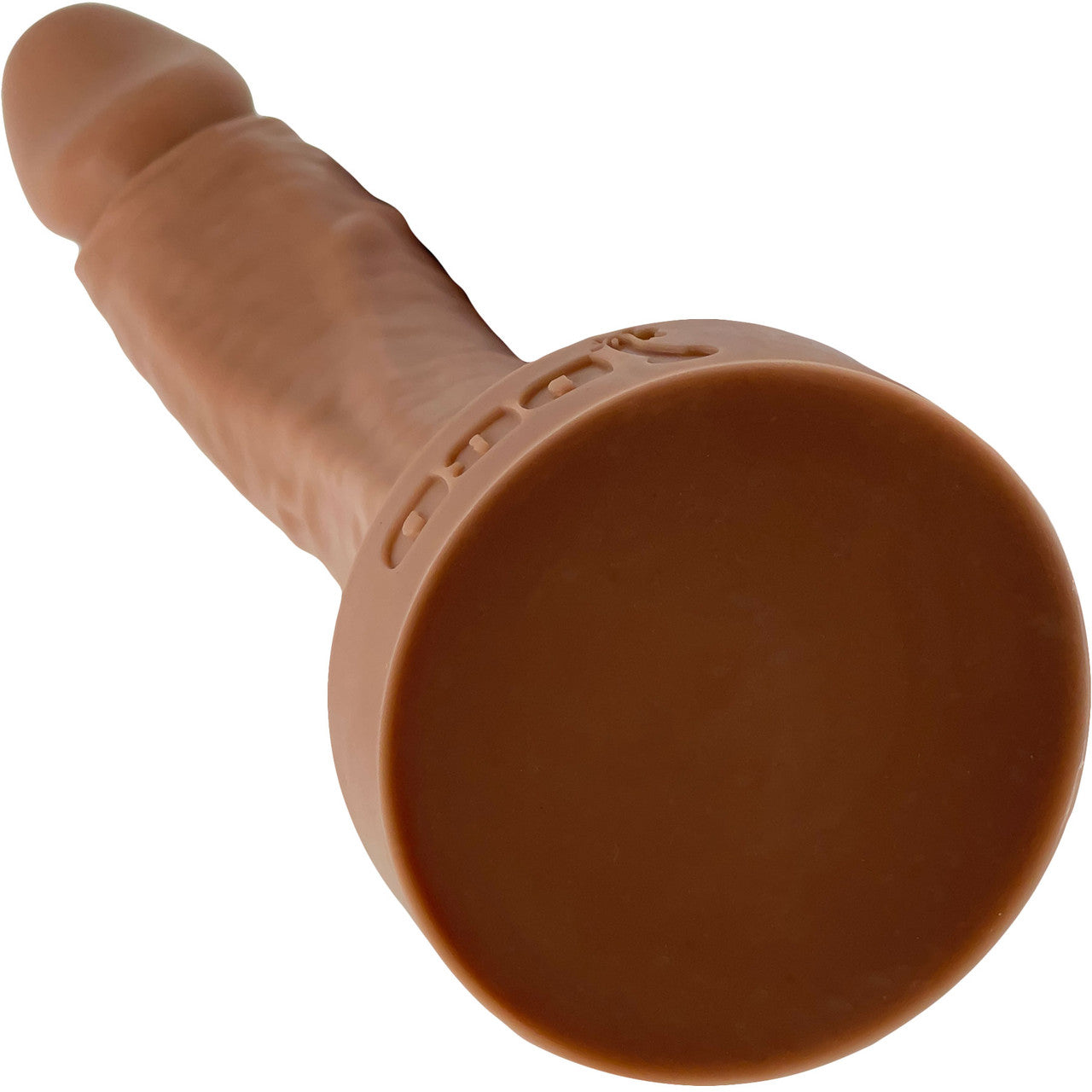 BIG Daddy Dominic Large 8" Platinum Silicone Realistic Dildo By Dee's Big Daddies - Caramel