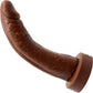 BIG Daddy Dominic Large 8" Platinum Silicone Realistic Dildo By Dee's Big Daddies - Chocolate