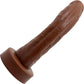 BIG Daddy Dominic XL 9" Platinum Silicone Realistic Dildo By Dee's Big Daddies - Chocolate