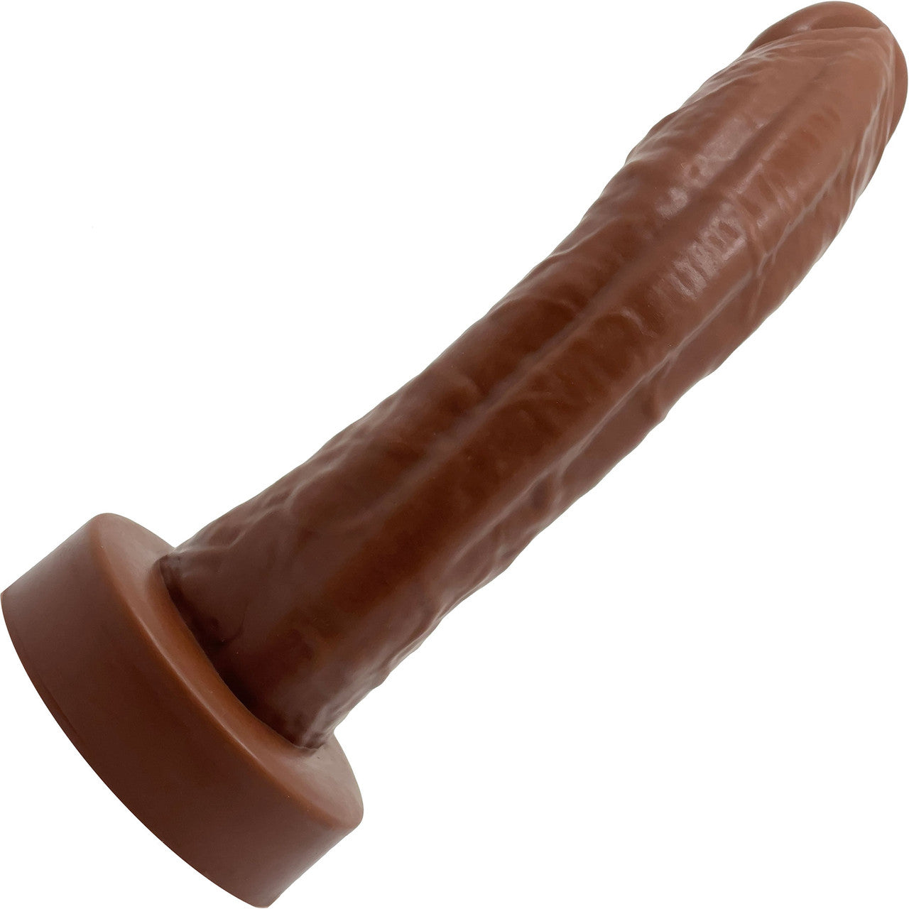 BIG Daddy Dominic XL 9" Platinum Silicone Realistic Dildo By Dee's Big Daddies - Chocolate