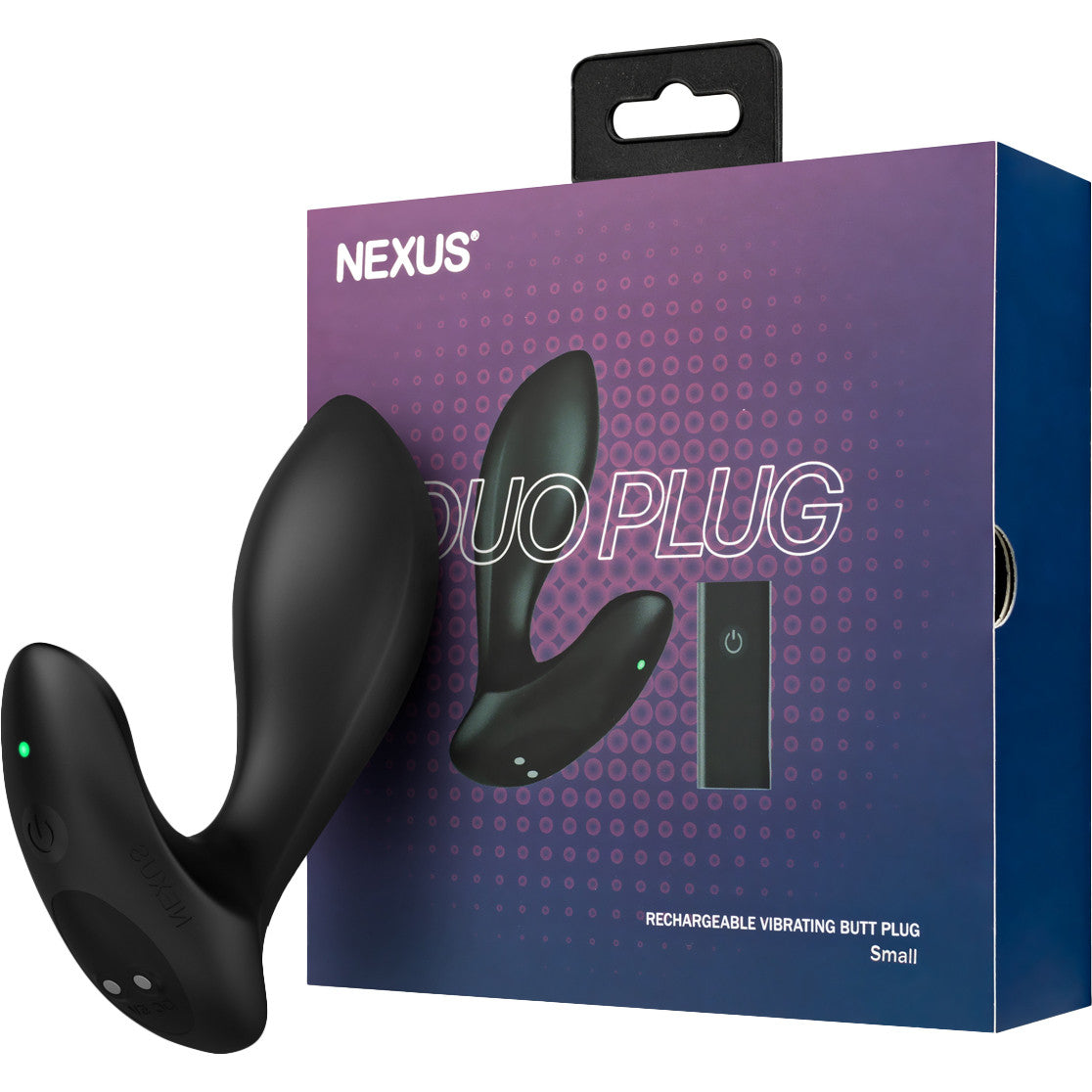 Nexus Duo Vibrating Rechargeable Silicone Small Beginner Butt Plug With Remote