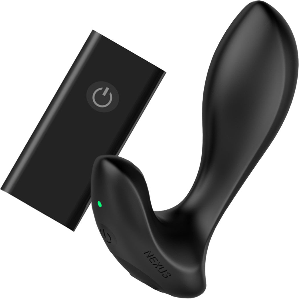 Nexus Duo Vibrating Rechargeable Silicone Small Beginner Butt Plug With Remote