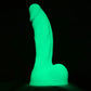 Dr. Manhattan 2.0 - 8.75" Silicone Glow-In-The-Dark Dildo With Balls By Uberrime