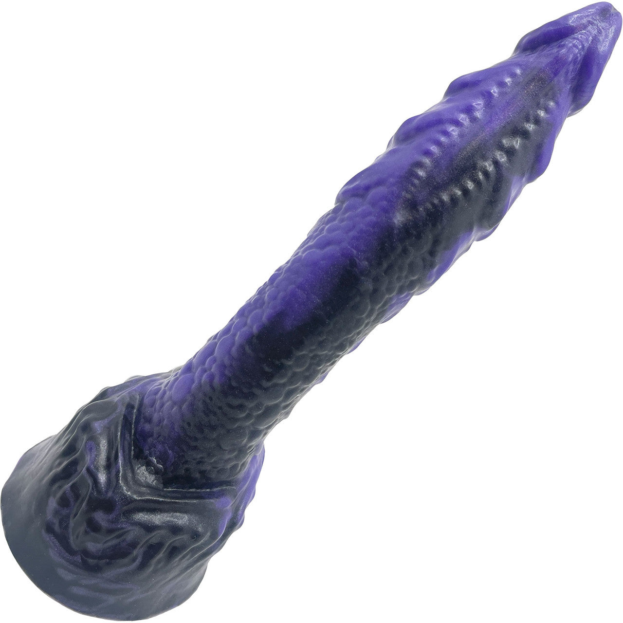 BIG Daddy Drake The Dragon Large 7.5" Platinum Silicone Fantasy Dildo By Dee's Big Daddies - Indigo