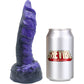 BIG Daddy Drake The Dragon Large 7.5" Platinum Silicone Fantasy Dildo By Dee's Big Daddies - Indigo