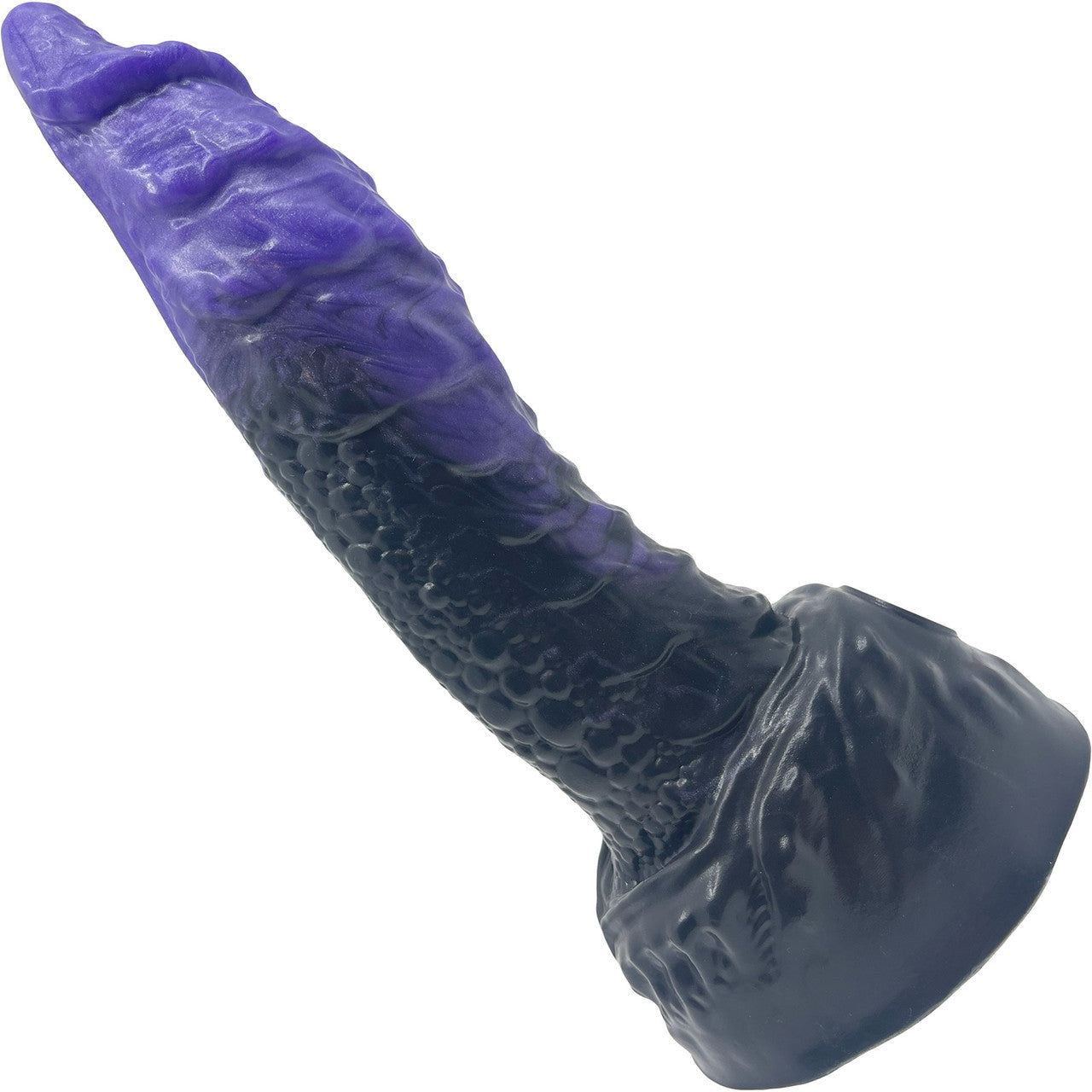 BIG Daddy Drake The Dragon XL 8.5" Platinum Silicone Fantasy Dildo By Dee's Big Daddies - Indigo