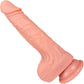 The Dreamer 6 Inch Silicone Realistic Dildo With Balls & Suction Cup Base By Fukena - Vanilla