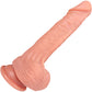 The Dreamer 6 Inch Silicone Realistic Dildo With Balls & Suction Cup Base By Fukena - Vanilla